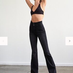 We The Free Black Flare Jeans